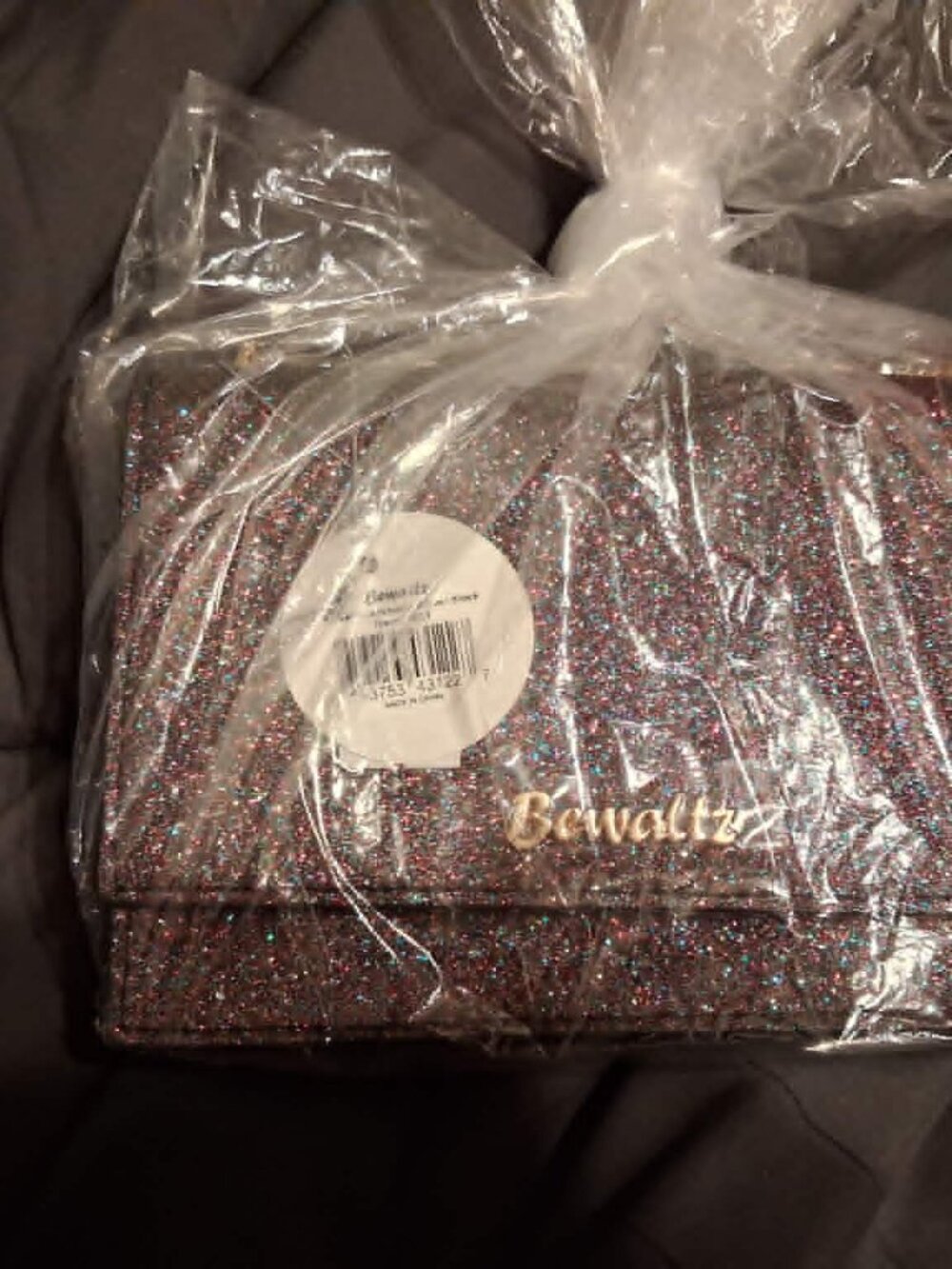 NWT Bewaltz Glitter Confetti Crossbody Purse